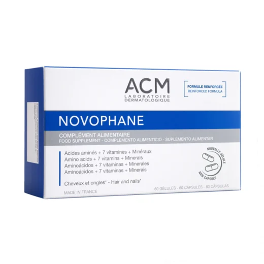 acm novophane cheveux et ongles 7 acides amines 60 capsules nova parapharmacie maroc | urban drug store