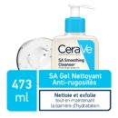 CeraVe SA Gel Nettoyant Anti-Rugosités | Peau Sèche Et Rugueuse | 473ml