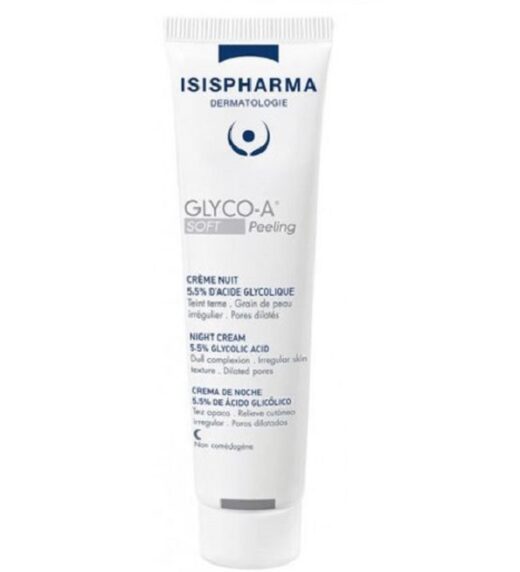 isis pharma glyco a creme nuit soft peeling 30ml | urban drug store