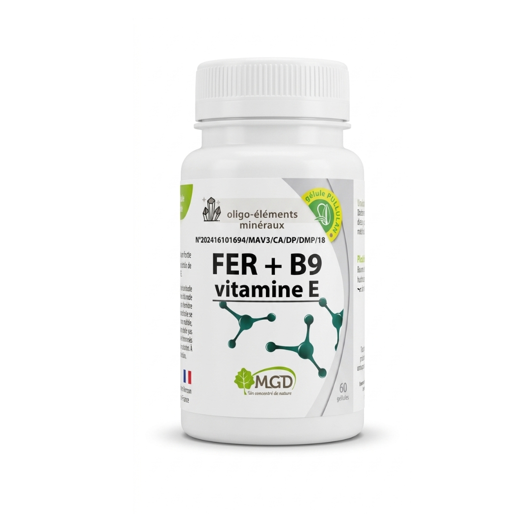 Mgd Nature Fer + B9 60 gelules 1 Mgd Nature Fer + B9 60 gelules