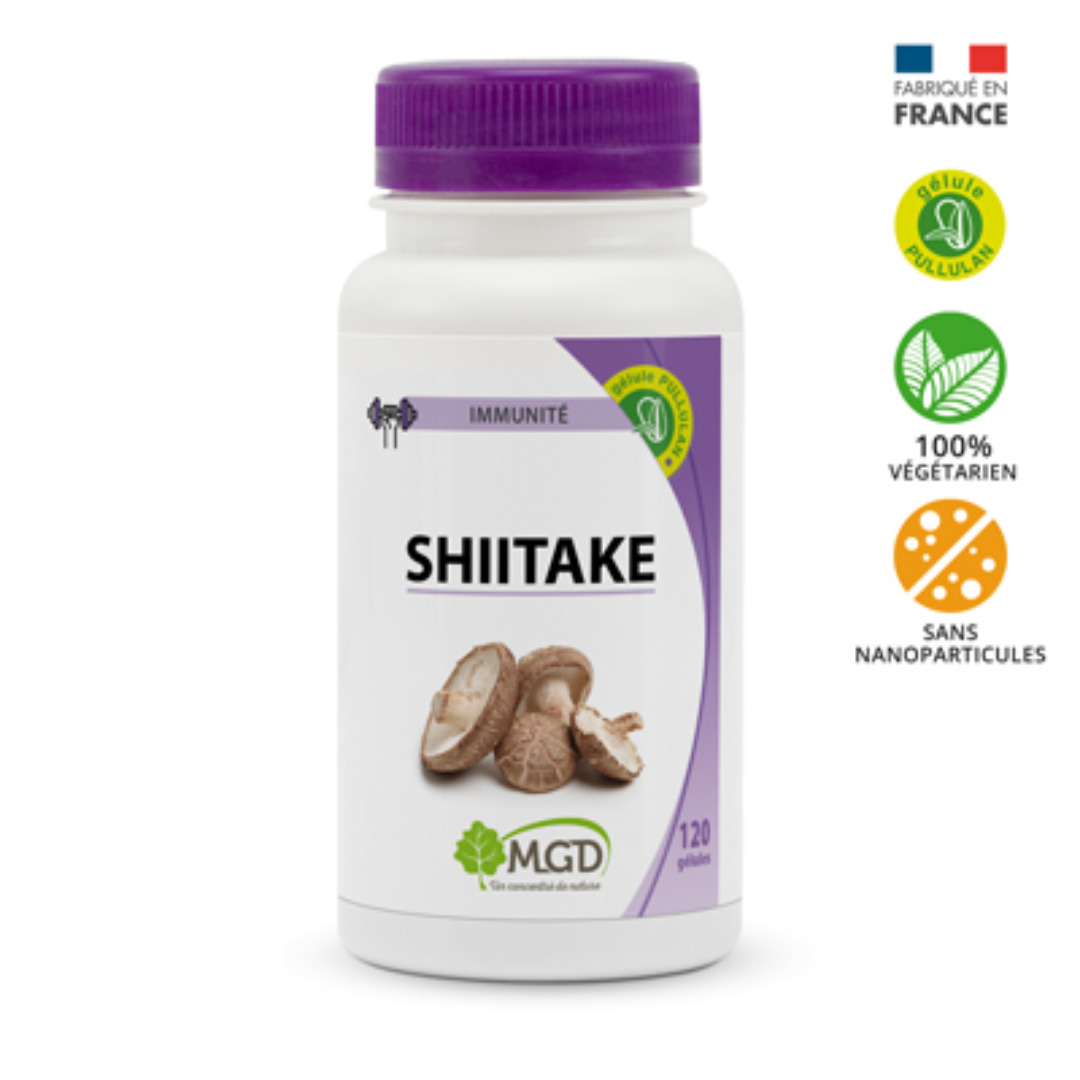 Mgd Nature Shiitak 120 gelules 1 Mgd Nature Shiitak 120 gelules