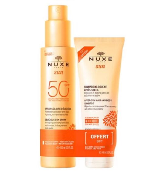 nuxe sun duo spray solaire spf50 150mlshampooing douche 100ml 2 | urban drug store