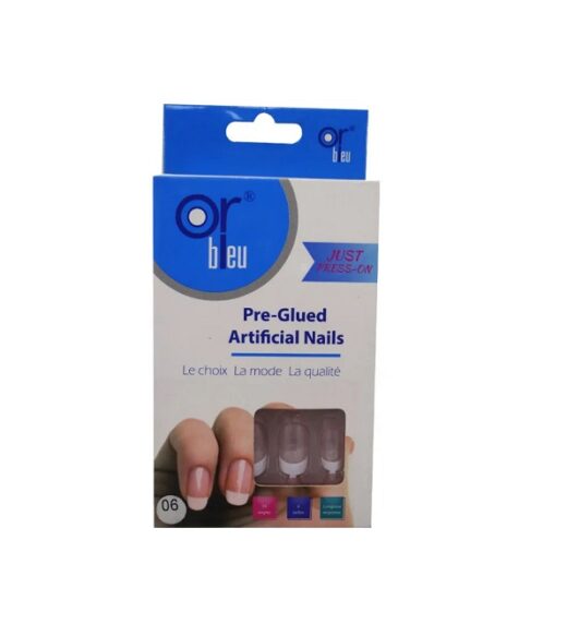 or bleu pre glued artificial nails n 07 ref ct 988 2 | urban drug store