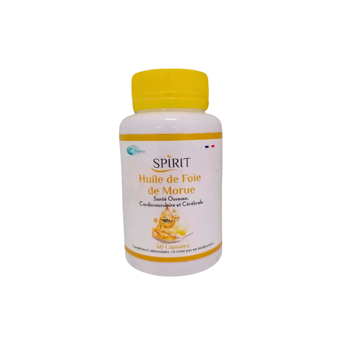 Spirit Huile de Foie de Morue 60 Capsules 1 Spirit Huile de Foie de Morue 60 Capsules