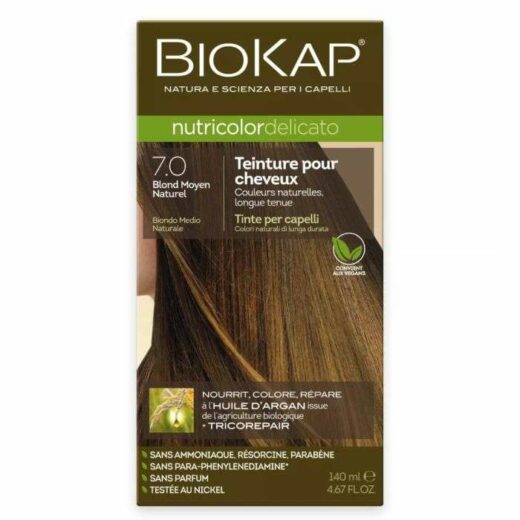 biokap biokap nutricolor delicato teinture 70 blond moyen naturel coloration 1 | urban drug store