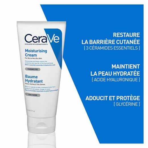 cerave baume hydratant nourrissant peau seche a tres seche 177ml 2