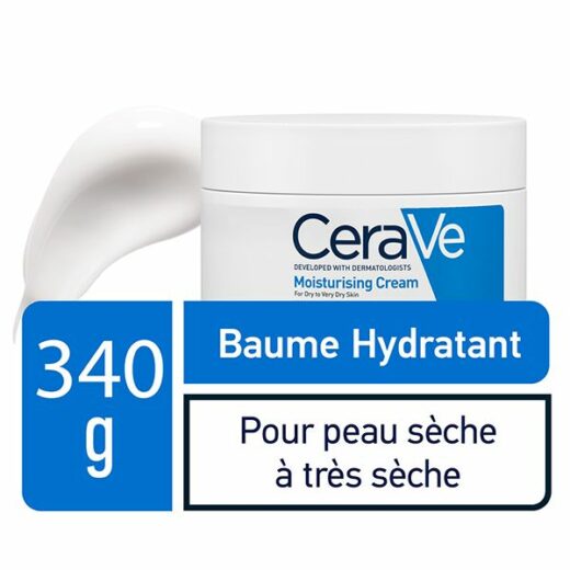 cerave baume hydratant nourrissant peau seche a tres seche 340g 1