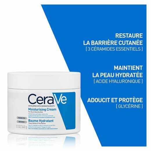 cerave baume hydratant nourrissant peau seche a tres seche 340g 2