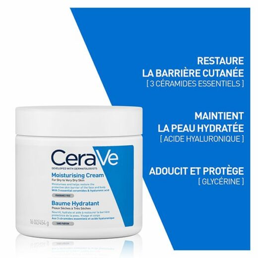 cerave baume hydratant nourrissant peau seche a tres seche 454g 2