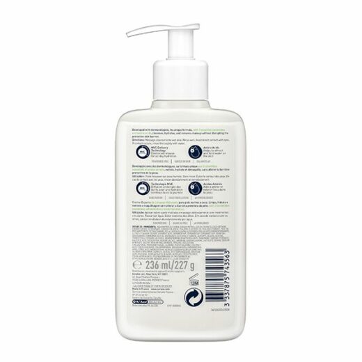 cerave creme moussante nettoyante hydratante peau normale a seche 236ml 8