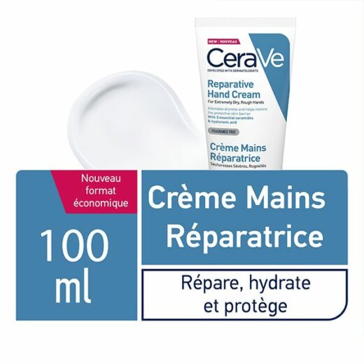 cerave creme reparatrice mains seches et abimees 100ml 1