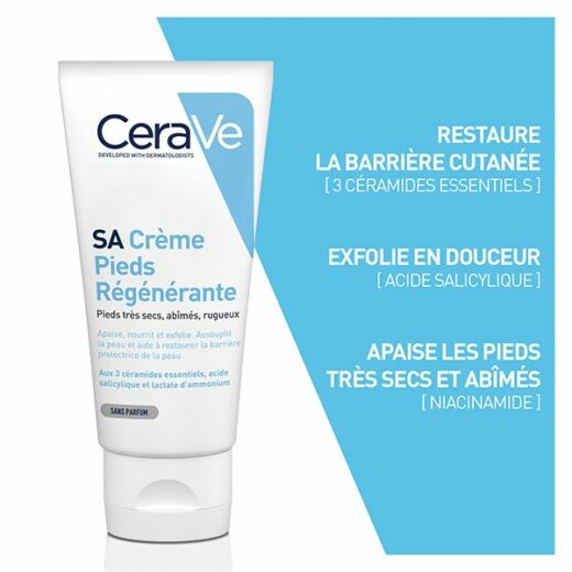 cerave sa creme regenerante pieds tres secs et abimes 88ml 2