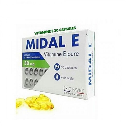 eric favre midal e vitamine e pure30 capsules 1 | urban drug store