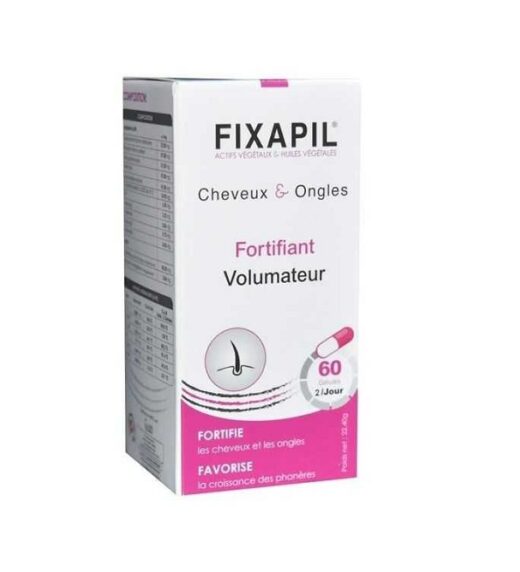 fixapil cheveux et ongles fortifiant volumateur 60 gelules | urban drug store