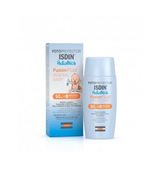 isdin fotoprotector pediatrics fusion fluid mineral baby spf 50 50 ml | urban drug store