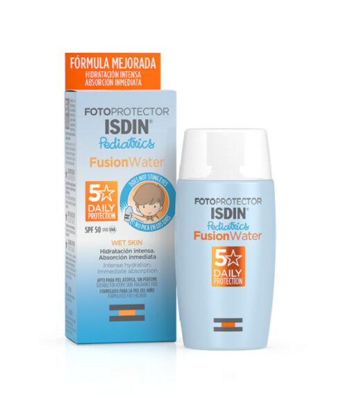 isdin fusion water pediatrics spf50 50ml | urban drug store