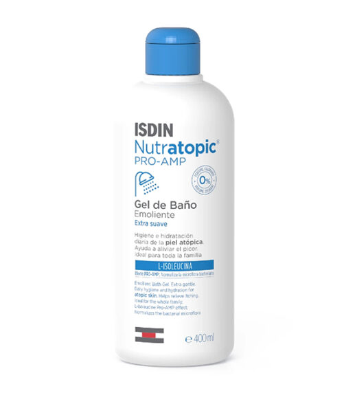 isdin nutratopic gel bain emoliente 400ml | urban drug store