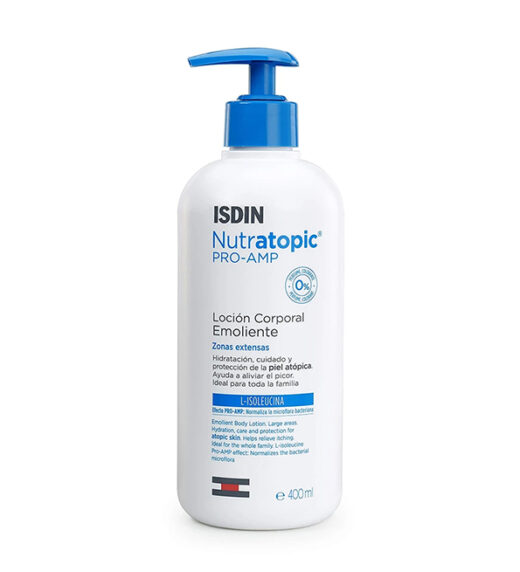 isdin nutratopic pro amp lotion emoliente 400ml | urban drug store