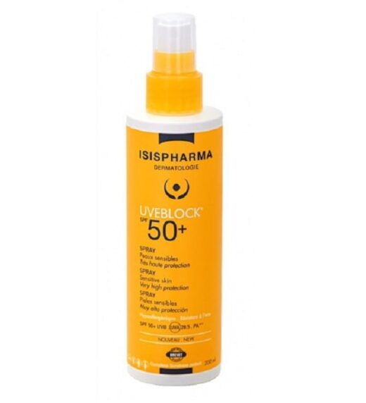 isispharma uveblock spray spf 50 200ml | urban drug store