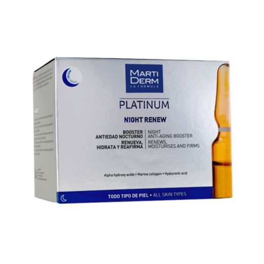 martiderm platinum night renew 10 ampoules | urban drug store