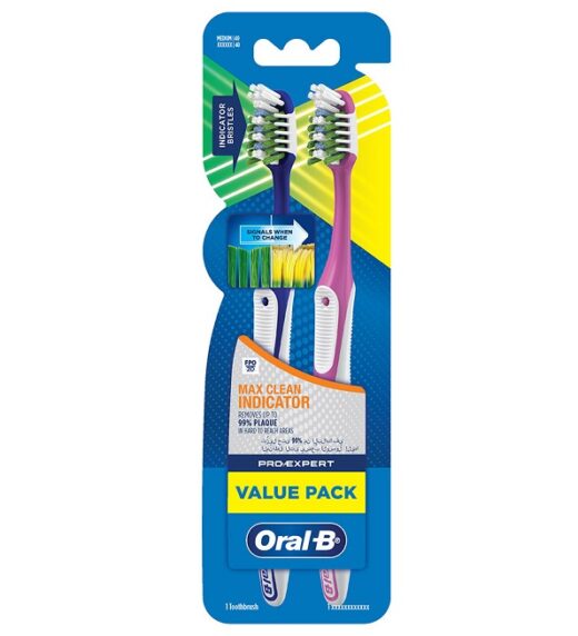 oralb brosse adent proexpert maxi clean indicateur souple pack lotde2 1 | urban drug store