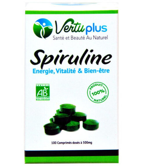 vertuplus spiruline 100 comprimes 2 | urban drug store