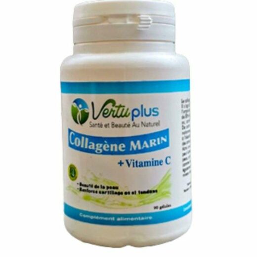 vertuplus vertuplus collagene marin vitamine c 90 gelule complements anti age | urban drug store