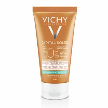 Vichy Capital Soleil BB Émulsion Toucher Sec Teintée SPF50 Peau Sensible Mixte à Grasse 50ml