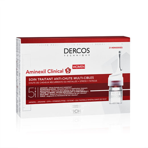 vichy dercos aminexil clinical cure anti chute femmes 21 ampoules 21 x 6ml 1 | urban drug store