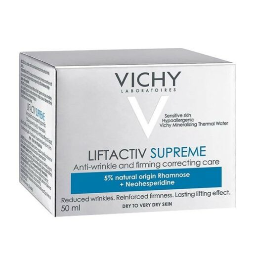 vichy liftactiv supreme correcteur anti rides et fermete peau seche a tres seche 50ml | urban drug store