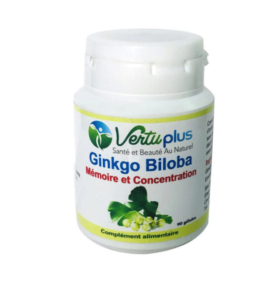 vertu plus ginkgo biloba 90 gelules beautymall parapharmacie casablanca | urban drug store