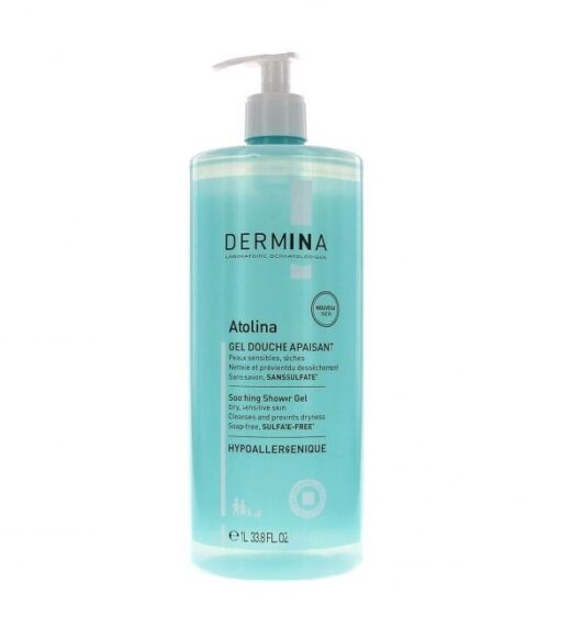 dermina atolina gel douche apaisant 1l | urban drug store