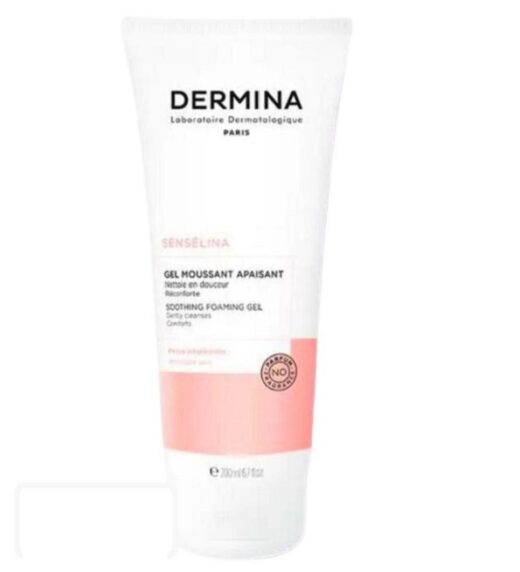 dermina senselina gel moussant apaisant nettoyant 200ml prix maroc parapharmacie en ligne beautymall | urban drug store