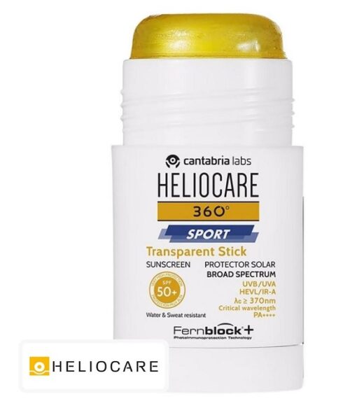 heliocare 360° sport stick solaire transparent spf50 25g | urban drug store