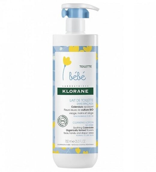 klorane bebe lait de toilette sans rincage 750ml | urban drug store