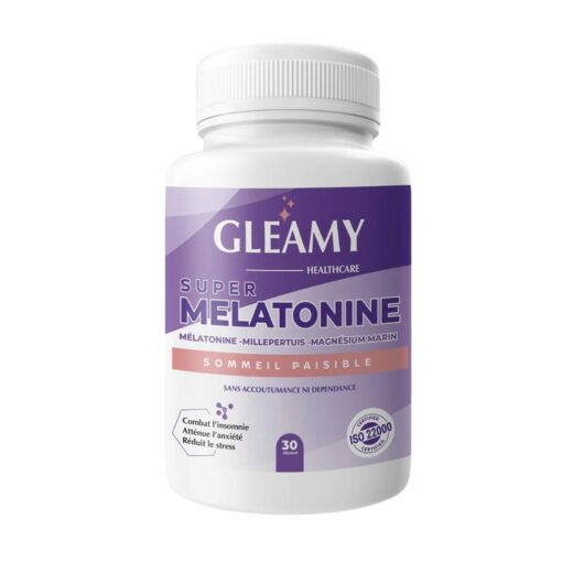 gleamy super melatonine 30 gelules | urban drug store