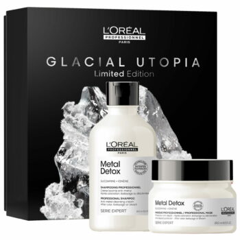 loreal professionnel glacial utopia metal detox zestaw do wlosow farbowanych w pudelku szampon maska | urban drug store