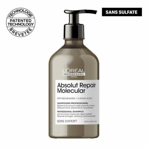 loreal professionnel paris loreal professionnel absolut repair molecular shampooing professionnel sans sulfate 500 ml shampoings | urban drug store