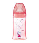 DODIE BIBERON INITIATION+ 270ML ROSE LICORNE 0-6 M TÊTE RONDE 3 VIT D2