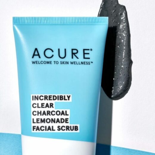 Acure incredibly clear charcoal lemonade facial scrub 118ml | Urban Drug store