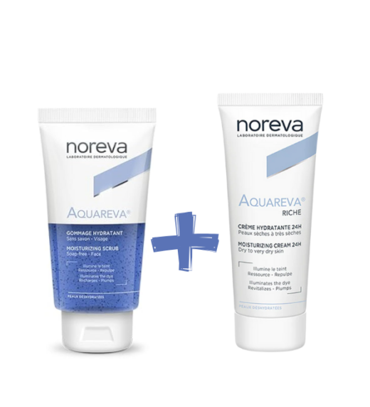 Aquareva Duo pack Creme Riche 40mlGommage hydratant 75ml 1 1 | Urban Drug store