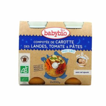 BABYBIO POT BONNE NUIT LEGUMES PATES 2 x 200G