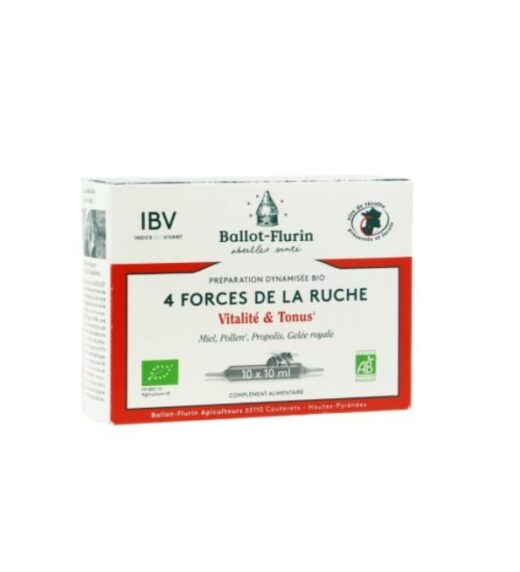 BALLOT FLURIN PREPARATION DYNAMISEE 4 FORCES RUCHES 10x 10ML | Urban Drug store