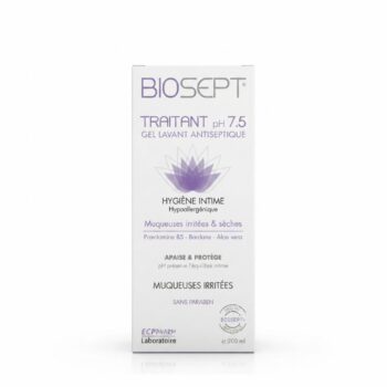 BIOSEPT 7.5 GEL NETTOYANT TRAITANT EXTRA-DOUX À L'ALOE VERA 200 ML