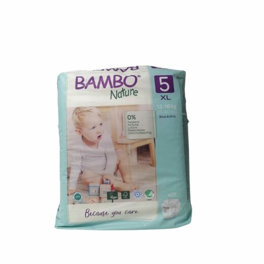Bambo Nature 5 couches XL 12 18kg22un | Urban Drug store