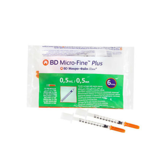 Bd micro fine plus seringue insuline 0.5ml | Urban Drug store
