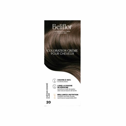 Beliflor Coloration N°20 Chatain Cendre Clair | Urban Drug store