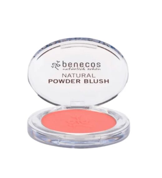 Benecos natural compact blush sassy salmon 5.5g | Urban Drug store