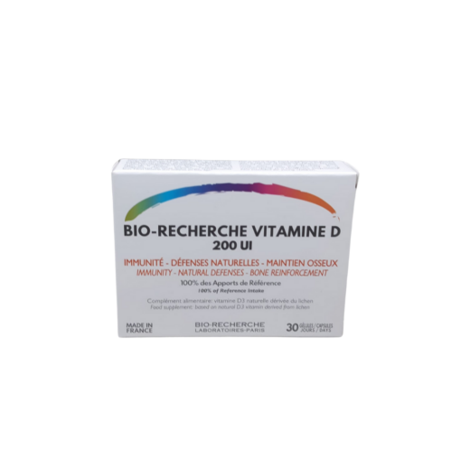 Bio Recherche Vitamine D 200UI 30gelules | Urban Drug store