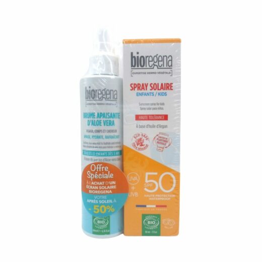 Bioregena duo pack spray enfant 90mlbrume aloevera 200ml 50 | Urban Drug store
